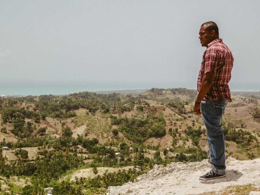 The hills of southern Haiti